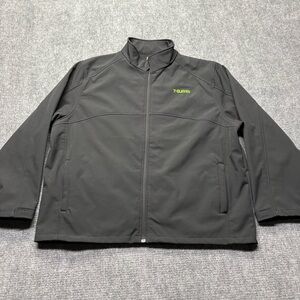 7-Eleven 7-11 Jacket Adult 3X Black Fleece-Lined Softshell Employee Uniform Coat